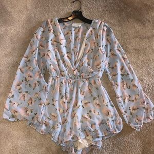 American Threads floral romper- size small